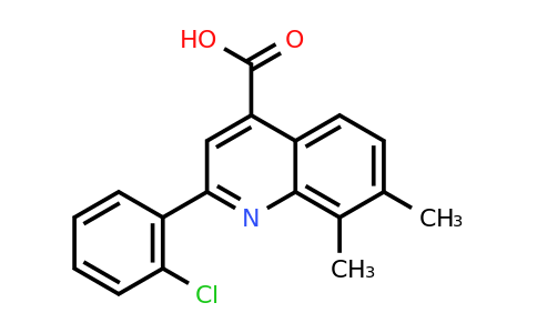 CAS 667435-72-5 | 2-(2-Chlorophenyl)-7,8-dimethylquinoline-4-carboxylic acid
