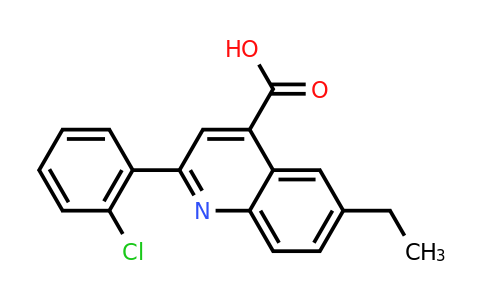 CAS 667435-73-6 | 2-(2-Chlorophenyl)-6-ethylquinoline-4-carboxylic acid