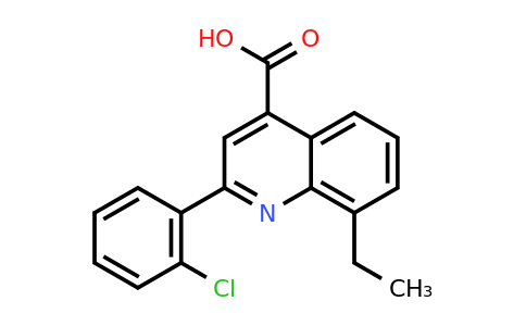 CAS 667435-74-7 | 2-(2-Chlorophenyl)-8-ethylquinoline-4-carboxylic acid