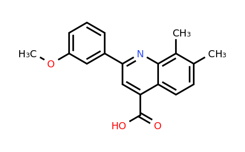 CAS 667435-75-8 | 2-(3-Methoxyphenyl)-7,8-dimethylquinoline-4-carboxylic acid