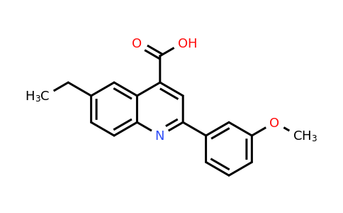 CAS 667435-76-9 | 6-Ethyl-2-(3-methoxyphenyl)quinoline-4-carboxylic acid