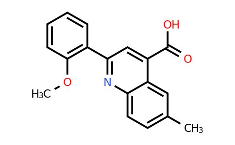 CAS 667435-77-0 | 2-(2-Methoxyphenyl)-6-methylquinoline-4-carboxylic acid