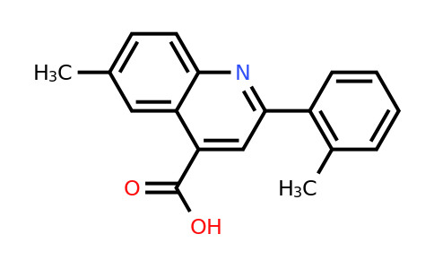 CAS 667437-23-2 | 6-Methyl-2-(o-tolyl)quinoline-4-carboxylic acid
