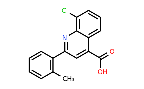 CAS 667437-81-2 | 8-Chloro-2-(o-tolyl)quinoline-4-carboxylic acid