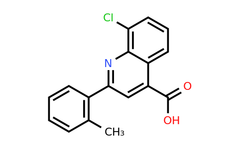 8-Chloro-2-(o-tolyl)quinoline-4-carboxylic acid