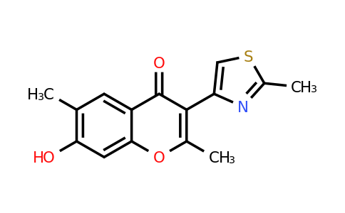 CAS 66780-41-4 | 7-hydroxy-2,6-dimethyl-3-(2-methyl-1,3-thiazol-4-yl)-4H-chromen-4-one