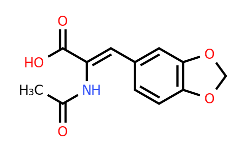 CAS 66789-45-5 | (2Z)-2-(Acetylamino)-3-(1,3-benzodioxol-5-YL)acrylic acid