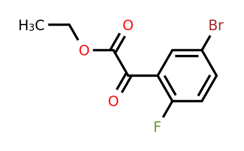 CAS 668969-68-4 | (5-Bromo-2-fluoro-phenyl)-oxo-acetic acid ethyl ester