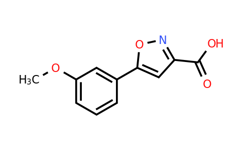 CAS 668971-56-0 | 5-(3-Methoxyphenyl)isoxazole-3-carboxylic acid