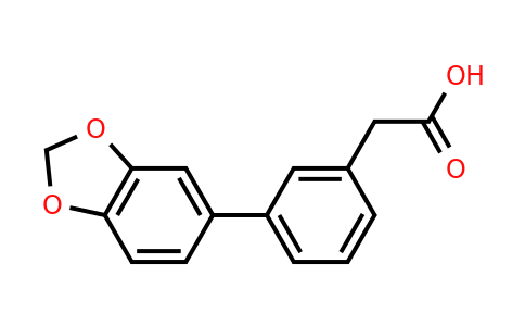 CAS 669713-75-1 | 2-(3-(Benzo[d][1,3]dioxol-5-yl)phenyl)acetic acid
