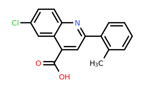 CAS 669726-49-2 | 6-Chloro-2-(o-tolyl)quinoline-4-carboxylic acid