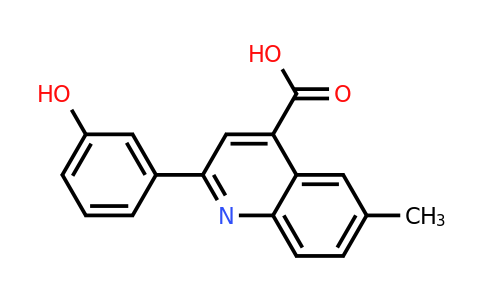 CAS 669740-21-0 | 2-(3-Hydroxyphenyl)-6-methylquinoline-4-carboxylic acid