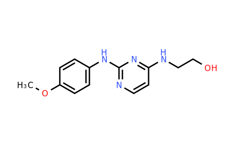 CAS 671225-39-1 | 2-((2-((4-Methoxyphenyl)amino)pyrimidin-4-yl)amino)ethanol