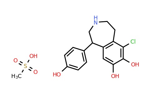 CAS 67227-57-0 | 6-chloro-1-(4-hydroxyphenyl)-2,3,4,5-tetrahydro-1H-3-benzazepine-7,8-diol; methanesulfonic acid