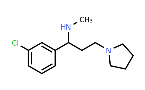 CAS 672309-96-5 | [1-(3-Chloro-phenyl)-3-pyrrolidin-1-YL-propyl]-methyl-amine