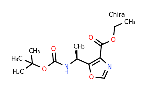 CAS 672310-07-5 | (S)-Ethyl 5-(1-((tert-butoxycarbonyl)amino)ethyl)oxazole-4-carboxylate