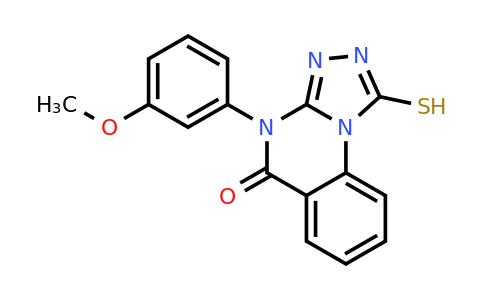CAS 67443-02-1 | 4-(3-methoxyphenyl)-1-sulfanyl-4H,5H-[1,2,4]triazolo[4,3-a]quinazolin-5-one