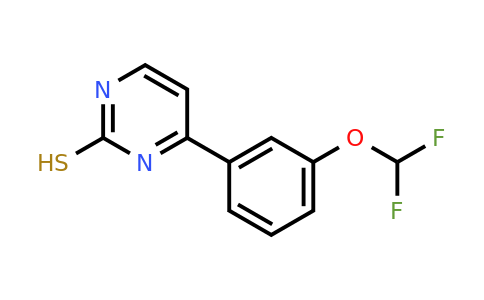 CAS 675827-55-1 | 4-(3-(Difluoromethoxy)phenyl)pyrimidine-2-thiol