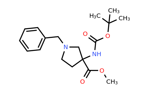 CAS 675834-17-0 | methyl 1-benzyl-3-(tert-butoxycarbonylamino)pyrrolidine-3-carboxylate