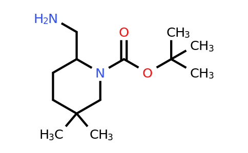 CAS 676355-86-5 | tert-Butyl 2-(aminomethyl)-5,5-dimethylpiperidine-1-carboxylate