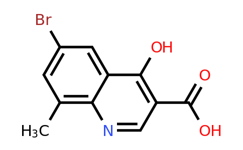 CAS 67643-46-3 | 6-Bromo-4-hydroxy-8-methylquinoline-3-carboxylic acid