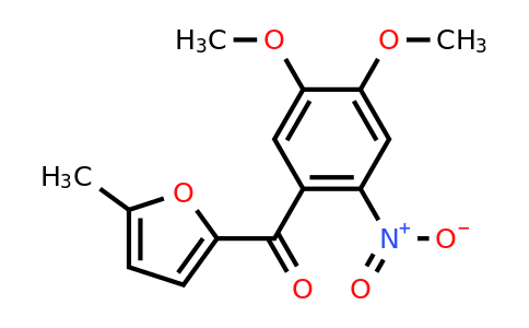 CAS 676546-91-1 | (4,5-Dimethoxy-2-nitrophenyl)(5-methylfuran-2-yl)methanone