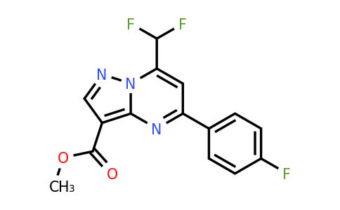 CAS 677294-57-4 | Methyl 7-(difluoromethyl)-5-(4-fluorophenyl)pyrazolo[1,5-a]pyrimidine-3-carboxylate