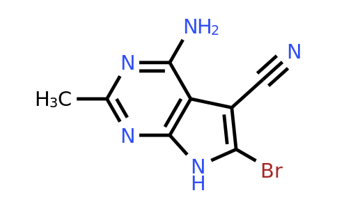 CAS 679834-45-8 | 4-amino-6-bromo-2-methyl-7H-pyrrolo[2,3-d]pyrimidine-5-carbonitrile