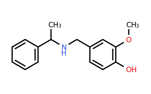 CAS 680185-61-9 | 2-Methoxy-4-(((1-phenylethyl)amino)methyl)phenol