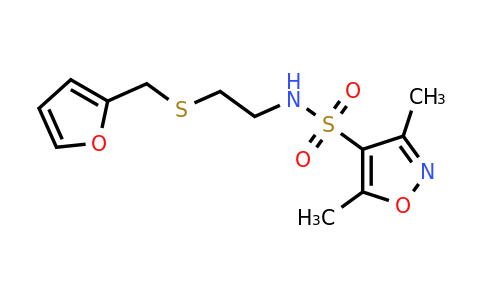 CAS 680211-97-6 | N-(2-((Furan-2-ylmethyl)thio)ethyl)-3,5-dimethylisoxazole-4-sulfonamide