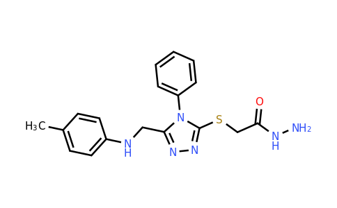 CAS 680594-42-7 | 2-((4-Phenyl-5-((p-tolylamino)methyl)-4H-1,2,4-triazol-3-yl)thio)acetohydrazide