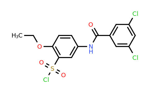 CAS 680617-96-3 | 5-(3,5-Dichloro-benzoylamino)-2-ethoxy-benzenesulfonyl chloride