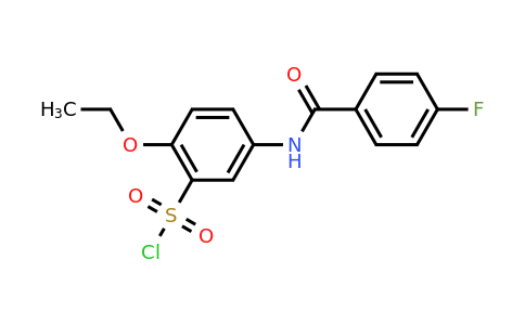 CAS 680618-06-8 | 2-Ethoxy-5-(4-fluoro-benzoylamino)-benzenesulfonyl chloride