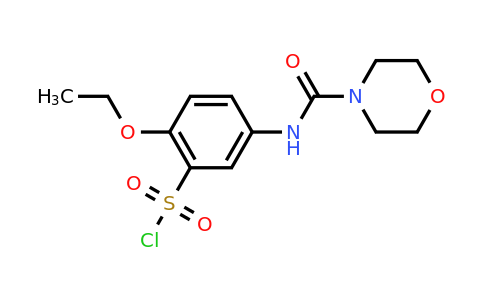 CAS 680618-10-4 | 2-Ethoxy-5-[(morpholine-4-carbonyl)-amino]-benzenesulfonyl chloride