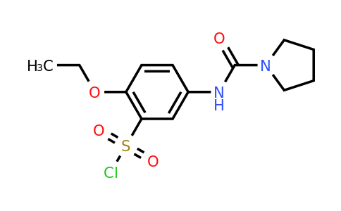 CAS 680618-12-6 | 2-Ethoxy-5-[(pyrrolidine-1-carbonyl)-amino]-benzenesulfonyl chloride