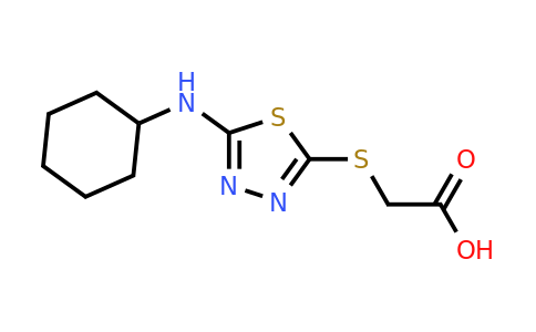 CAS 68161-57-9 | 2-{[5-(cyclohexylamino)-1,3,4-thiadiazol-2-yl]sulfanyl}acetic acid