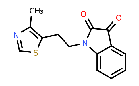 CAS 681837-50-3 | 1-(2-(4-Methylthiazol-5-yl)ethyl)indoline-2,3-dione