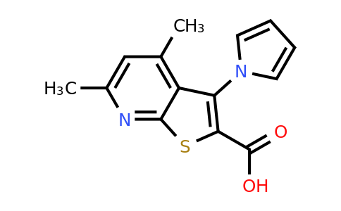 CAS 681850-03-3 | 4,6-Dimethyl-3-(1H-pyrrol-1-yl)thieno[2,3-b]pyridine-2-carboxylic acid