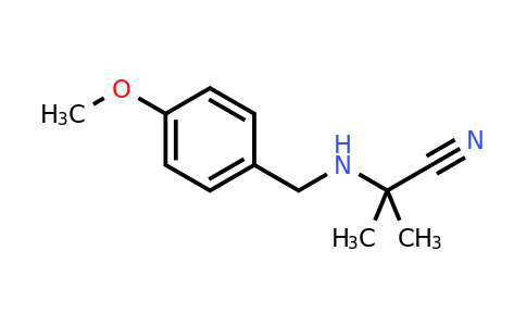 CAS 68220-83-7 | 2-((4-Methoxybenzyl)amino)-2-methylpropanenitrile