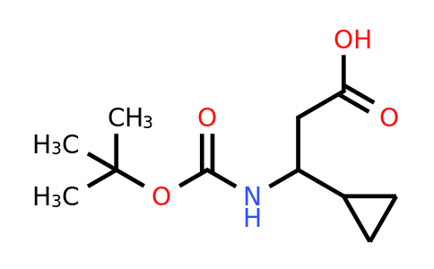 CAS 683218-80-6 | 3-{[(tert-butoxy)carbonyl]amino}-3-cyclopropylpropanoic acid
