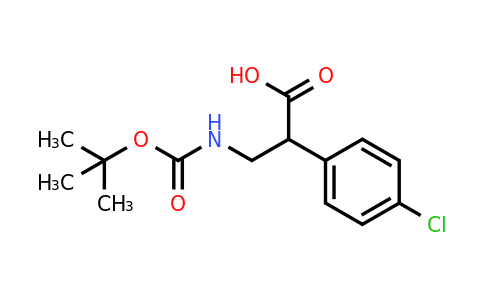 CAS 683218-90-8 | 3-{[(tert-butoxy)carbonyl]amino}-2-(4-chlorophenyl)propanoic acid