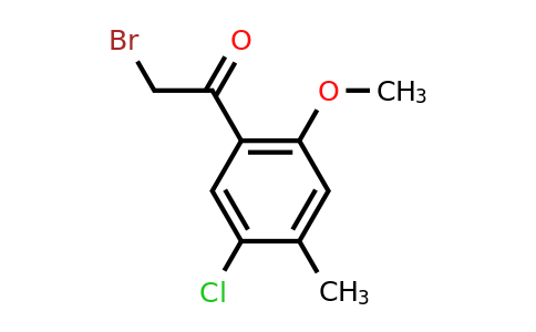 CAS 683274-74-0 | 2-Bromo-1-(5-chloro-2-methoxy-4-methylphenyl)ethanone