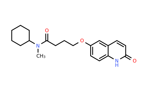 CAS 68550-75-4 | N-Cyclohexyl-N-methyl-4-((2-oxo-1,2-dihydroquinolin-6-yl)oxy)butanamide
