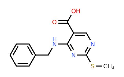CAS 686267-34-5 | 4-(Benzylamino)-2-(methylthio)pyrimidine-5-carboxylic acid