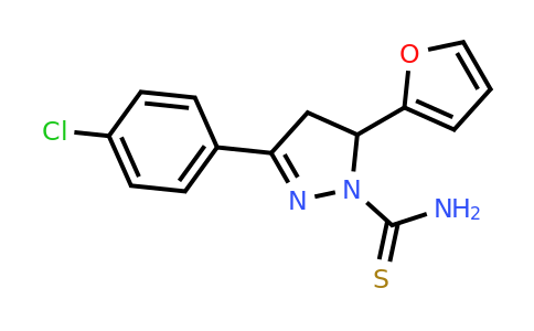 CAS 686725-76-8 | 3-(4-chlorophenyl)-5-(furan-2-yl)-4,5-dihydro-1H-pyrazole-1-carbothioamide