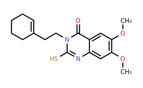 CAS 688337-92-0 | 3-[2-(cyclohex-1-en-1-yl)ethyl]-6,7-dimethoxy-2-sulfanyl-3,4-dihydroquinazolin-4-one