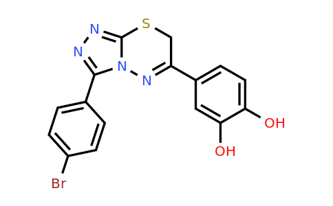 CAS 688792-19-0 | 4-[3-(4-bromophenyl)-7H-[1,2,4]triazolo[3,4-b][1,3,4]thiadiazin-6-yl]benzene-1,2-diol