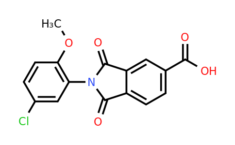 CAS 690967-38-5 | 2-(5-Chloro-2-methoxyphenyl)-1,3-dioxoisoindoline-5-carboxylic acid