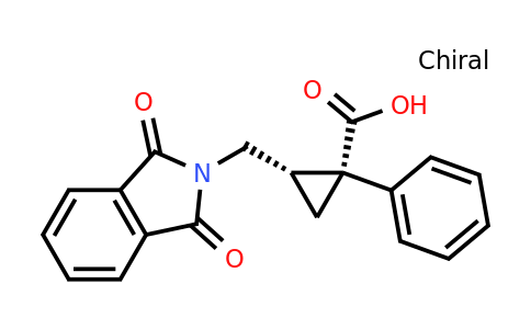 CAS 69160-56-1 | cis-2-((1,3-Dioxoisoindolin-2-yl)methyl)-1-phenylcyclopropanecarboxylic acid