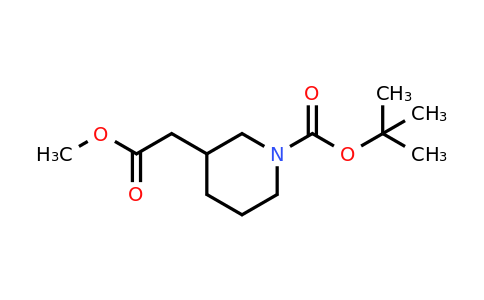 CAS 691876-16-1 | tert-butyl 3-(2-methoxy-2-oxoethyl)piperidine-1-carboxylate